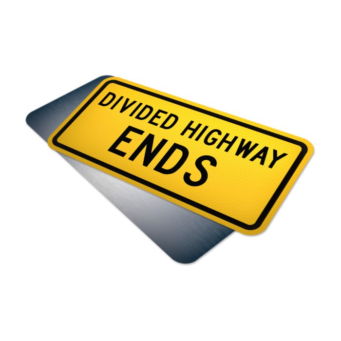 Highway divided ends