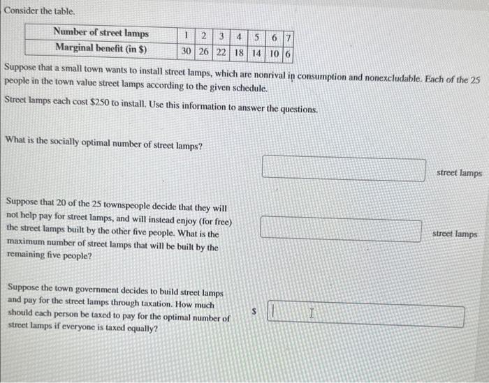Town suppose small street install wants lamps consumption has solved people which questions transcribed problem answer text been show