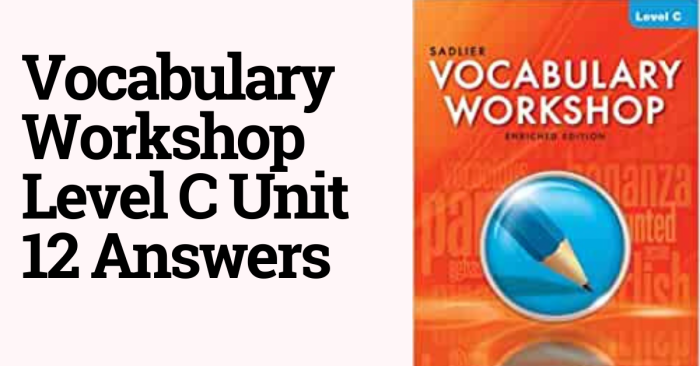 Vocabulary workshop level c review units 1 3 answers