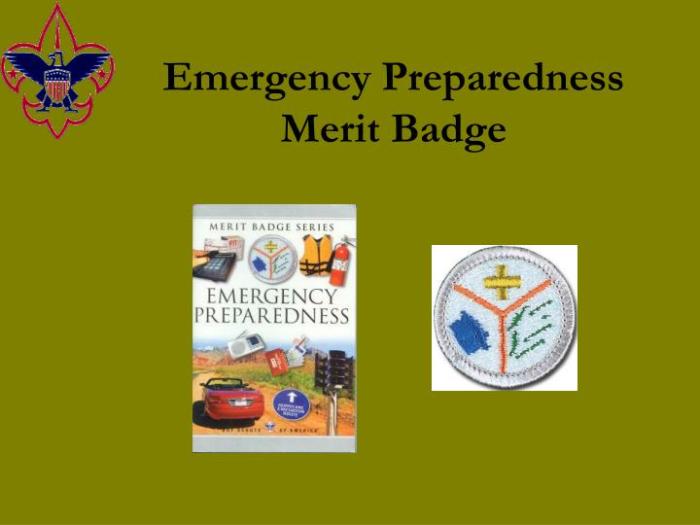 Emergency preparedness merit badge answer key