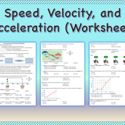 Speed velocity worksheet with answers